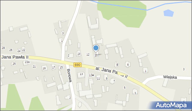 Boguty-Pianki, Aleja Papieża Jana Pawła II, 10, mapa Boguty-Pianki