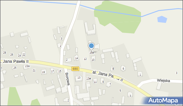 Boguty-Pianki, Aleja Papieża Jana Pawła II, 10a, mapa Boguty-Pianki
