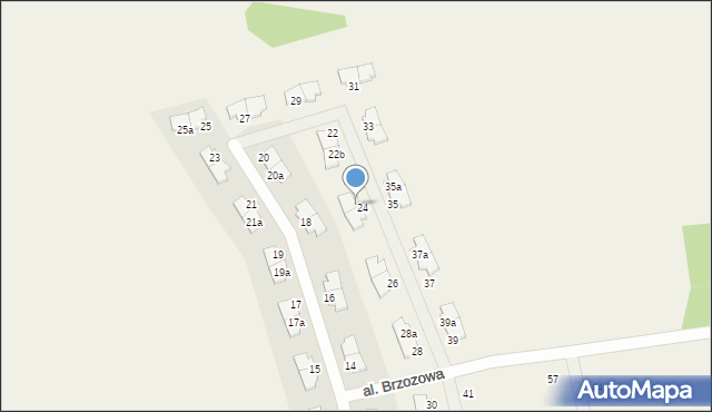 Bojano, Aleja Brzozowa, 24a, mapa Bojano