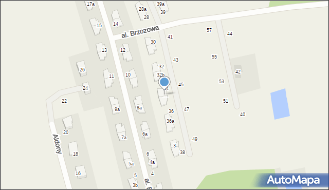 Bojano, Aleja Brzozowa, 34a, mapa Bojano