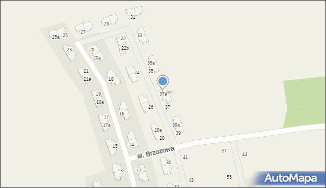 Bojano, Aleja Brzozowa, 37a, mapa Bojano