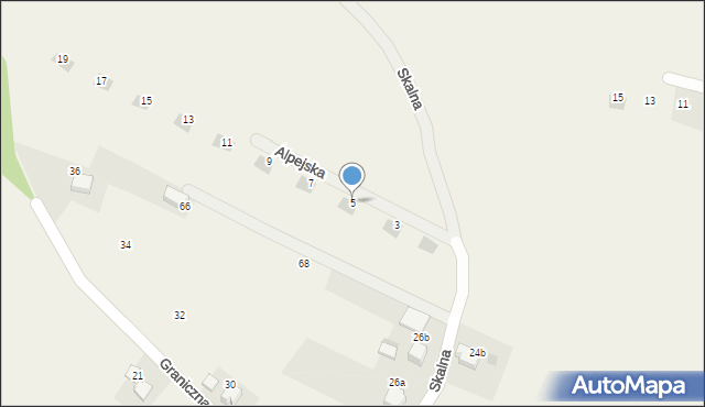 Bolęcin, Alpejska, 5, mapa Bolęcin