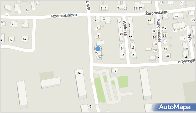 Bolesławiec, Aleja Wojska Polskiego, 47C, mapa Bolesławca