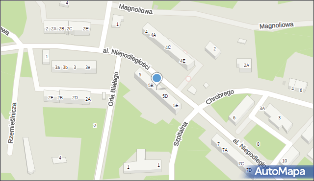 Borne Sulinowo, Aleja Niepodległości, 5C, mapa Borne Sulinowo