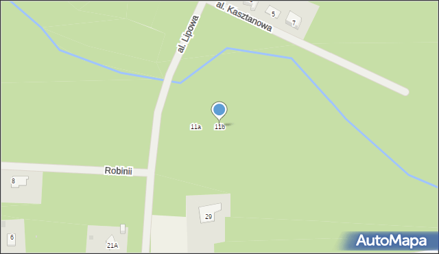 Budy-Grzybek, Aleja Lipowa, 11b, mapa Budy-Grzybek