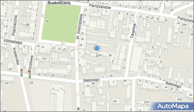Busko-Zdrój, Aleja Mickiewicza Adama, 1A, mapa Busko-Zdrój