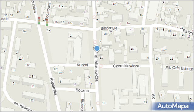 Busko-Zdrój, Aleja Mickiewicza Adama, 9a, mapa Busko-Zdrój