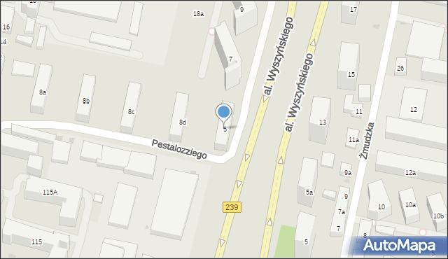 Bydgoszcz, Aleja Wyszyńskiego Stefana, ks. kard., 5, mapa Bydgoszczy