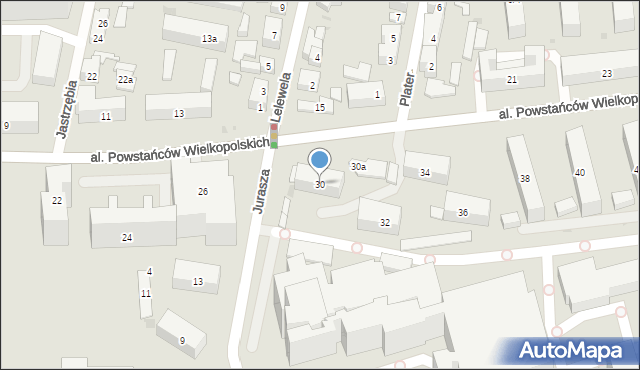 Bydgoszcz, Aleja Powstańców Wielkopolskich, 30, mapa Bydgoszczy