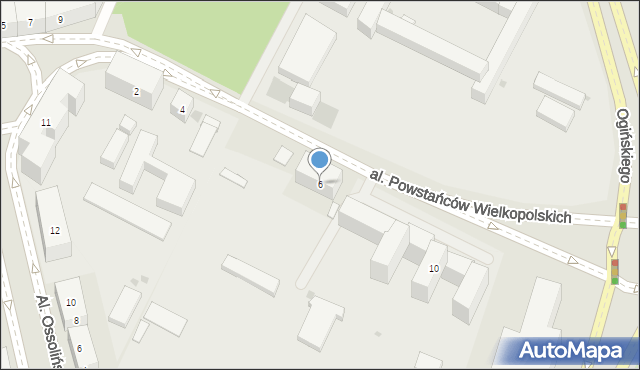 Bydgoszcz, Aleja Powstańców Wielkopolskich, 6, mapa Bydgoszczy