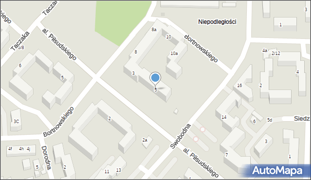 Bydgoszcz, Aleja Piłsudskiego Józefa, marsz., 5, mapa Bydgoszczy