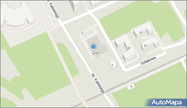 Bydgoszcz, Aleje Kaliskiego Sylwestra, prof., 6, mapa Bydgoszczy