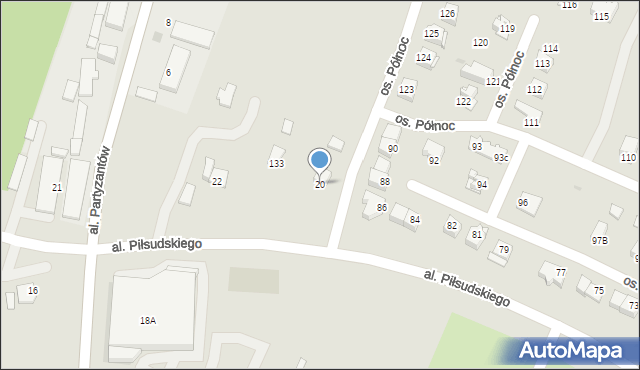 Chęciny, Aleja Piłsudskiego Józefa, marsz., 87, mapa Chęciny