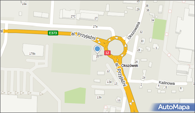 Chełm, Aleja Przyjaźni, 10, mapa Chełma