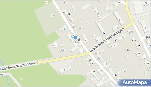 Chodecz, Aleja Zwycięstwa, 27, mapa Chodecz