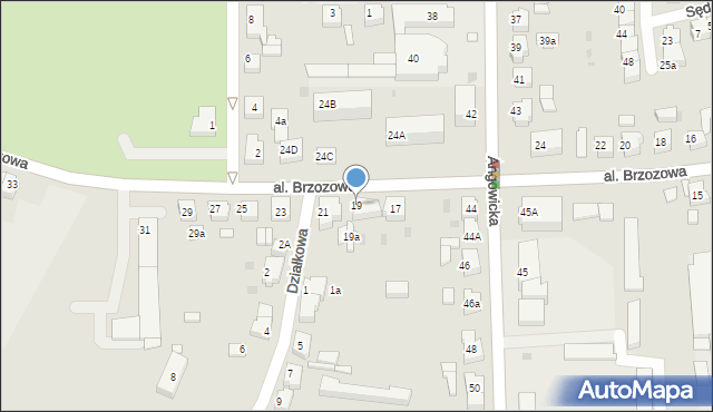 Chojnice, Aleja Brzozowa, 19, mapa Chojnic