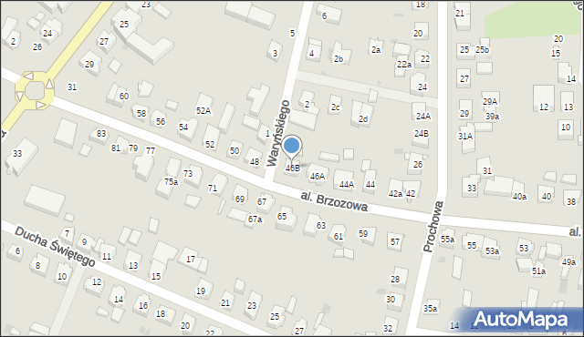 Chojnice, Aleja Brzozowa, 46B, mapa Chojnic