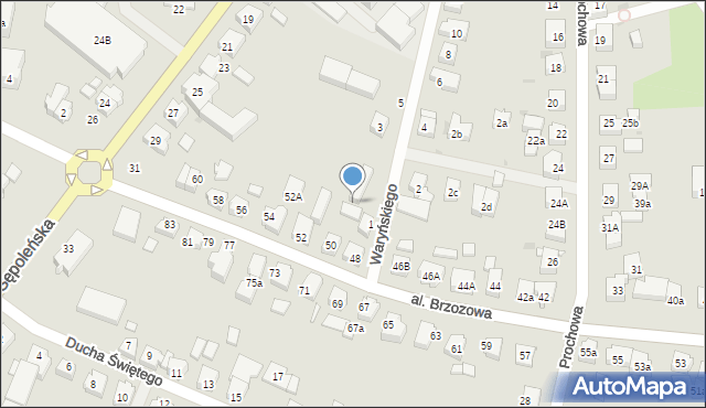 Chojnice, Aleja Brzozowa, 50a, mapa Chojnic