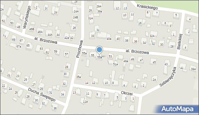 Chojnice, Aleja Brzozowa, 53a, mapa Chojnic