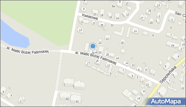 Chojnice, Aleja Matki Bożej Fatimskiej, 26, mapa Chojnic