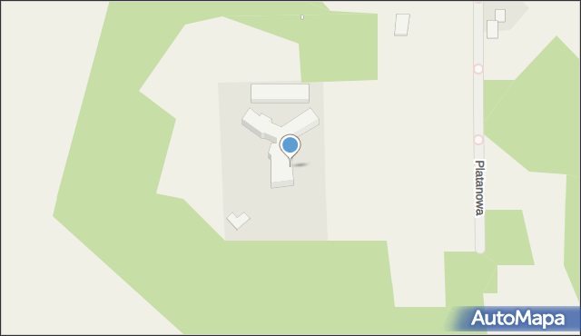 Chomęcice, Aleja Dębowa, 1, mapa Chomęcice