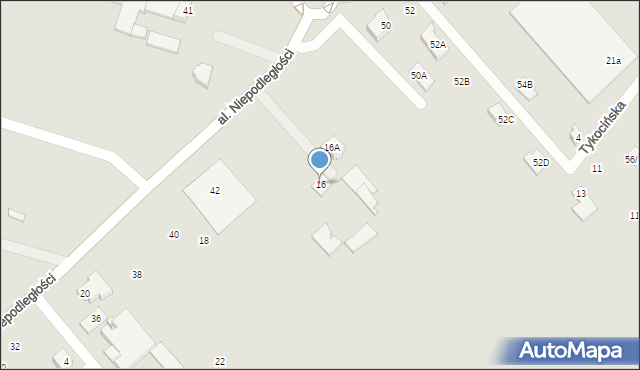 Choroszcz, Aleja Niepodległości, 16, mapa Choroszcz