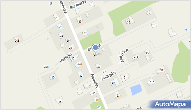 Chylice, Alpejska, 41, mapa Chylice