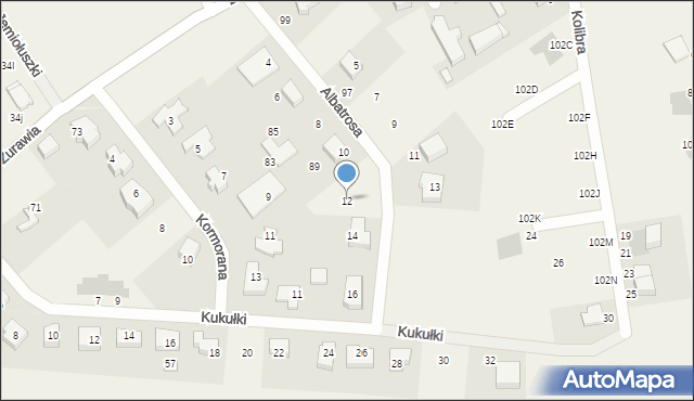 Czaple, Albatrosa, 12, mapa Czaple