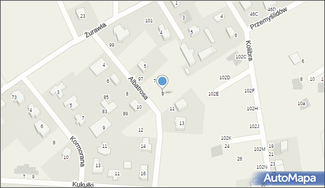 Czaple, Albatrosa, 9, mapa Czaple