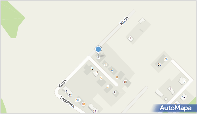 Czarne Błoto, Aleja Orzechowa, 2, mapa Czarne Błoto