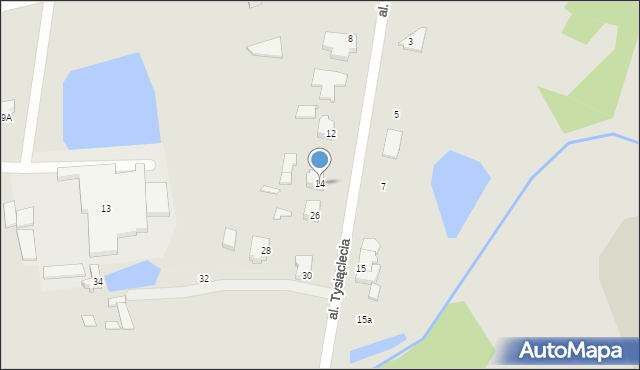 Czersk, Aleja Tysiąclecia, 14, mapa Czersk