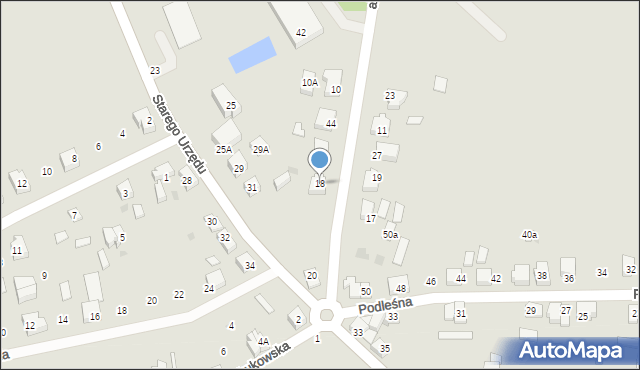 Czersk, Aleja Tysiąclecia, 18, mapa Czersk