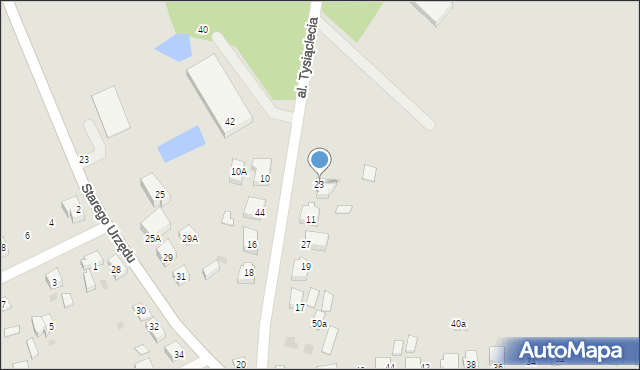 Czersk, Aleja Tysiąclecia, 23, mapa Czersk