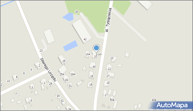 Czersk, Aleja Tysiąclecia, 38, mapa Czersk