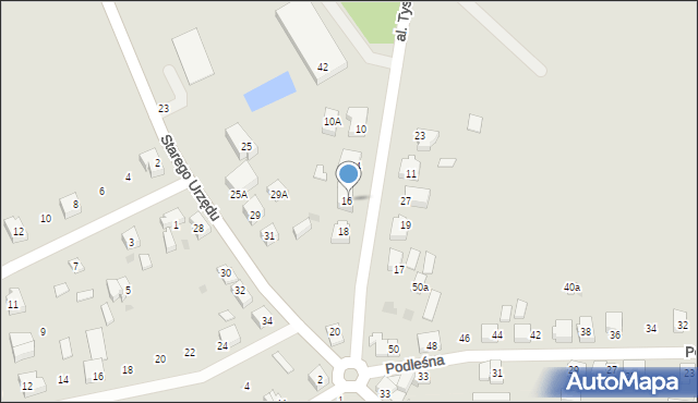 Czersk, Aleja Tysiąclecia, 46, mapa Czersk