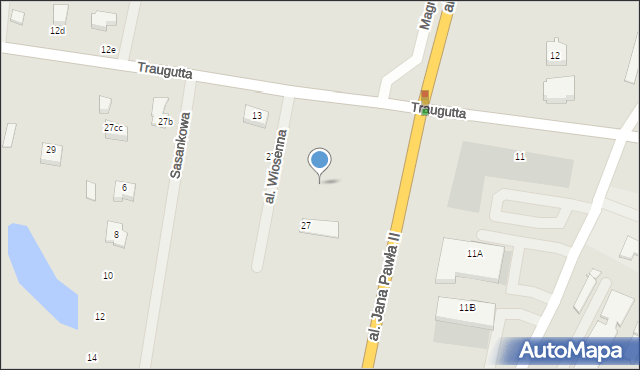 Człuchów, Aleja Wiosenna, 25, mapa Człuchów