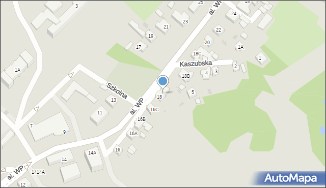 Człuchów, Aleja Wojska Polskiego, 18A, mapa Człuchów