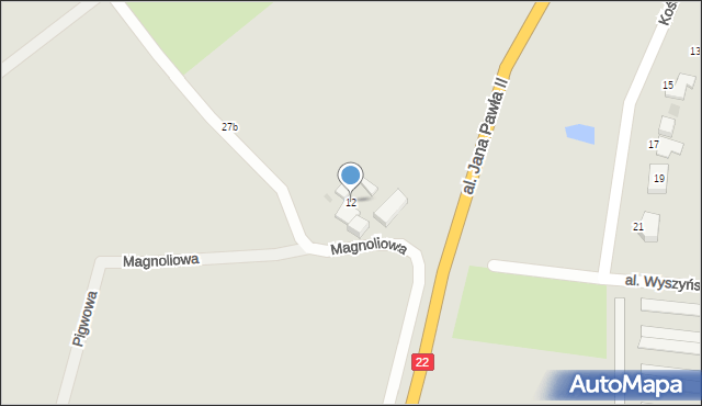 Człuchów, Aleja Wyszyńskiego Stefana, ks. kard., 12, mapa Człuchów