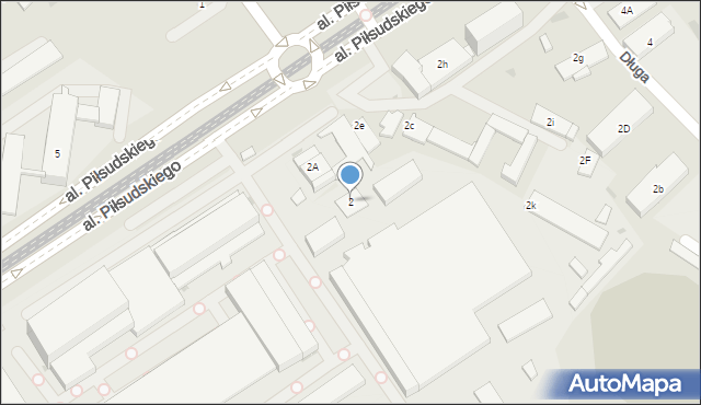 Dąbrowa Górnicza, Aleja Piłsudskiego Józefa, marsz., 2, mapa Dąbrowa Górnicza