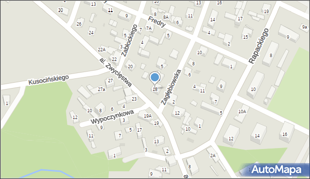Dąbrowa Górnicza, Aleja Zwycięstwa, 18, mapa Dąbrowa Górnicza