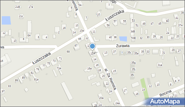 Dąbrowa Górnicza, Aleja za Remizą, 12A, mapa Dąbrowa Górnicza
