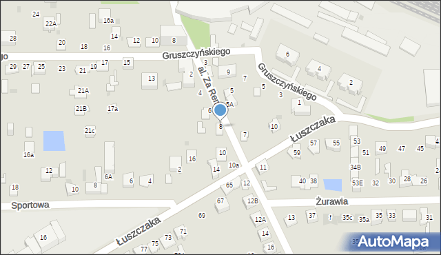 Dąbrowa Górnicza, Aleja za Remizą, 8, mapa Dąbrowa Górnicza