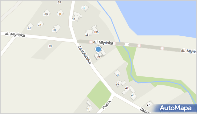 Dankowice, Aleja Młyńska, 15, mapa Dankowice