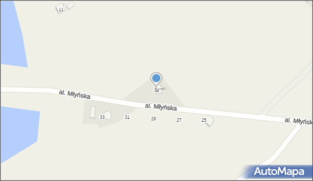 Dankowice, Aleja Młyńska, 34, mapa Dankowice