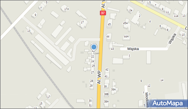 Darłowo, Aleje Wojska Polskiego, 21, mapa Darłowo