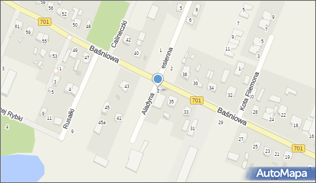 Domaniew, Aladyna, 2, mapa Domaniew