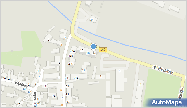 Drezdenko, Aleja Piastów, 1A, mapa Drezdenko
