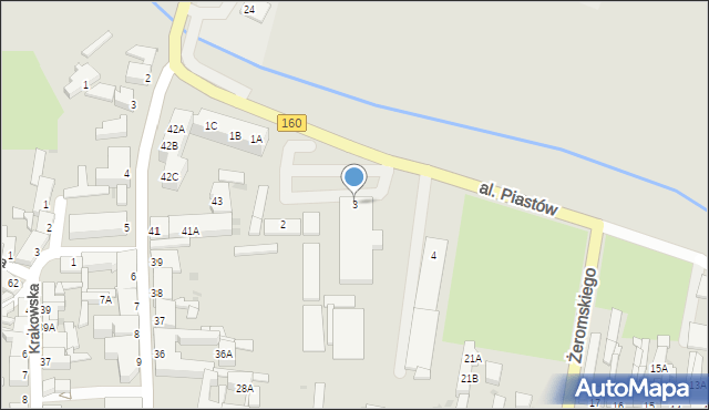 Drezdenko, Aleja Piastów, 3, mapa Drezdenko