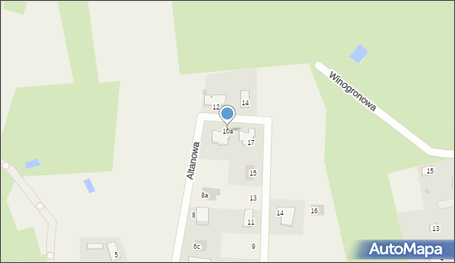 Drzewce, Altanowa, 10a, mapa Drzewce
