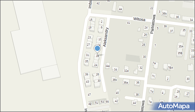 Duchnice, Aleksandry, 18, mapa Duchnice